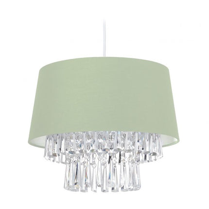 Piekaramā lampa Audums ar kristāliem