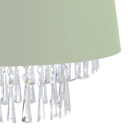 Piekaramā lampa Audums ar kristāliem