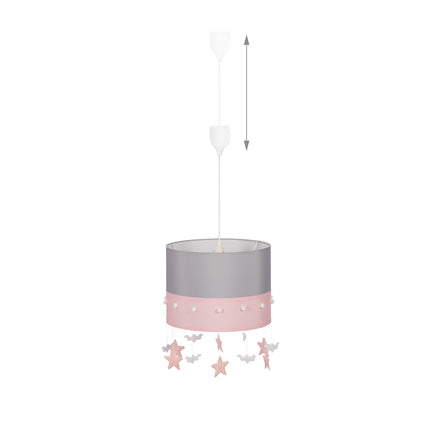 Piekaramā lampa bērnu istabai debesu stilā