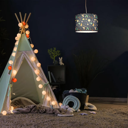 Piekaramā lampa bērnu istabai Kosmoss