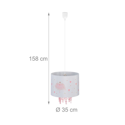 Piekaramā lampa bērnu istabai Balerīna