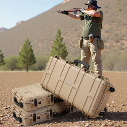 Hard Rifle Case, Lockable IP67 Waterproof, Wheeled 97.8 cm