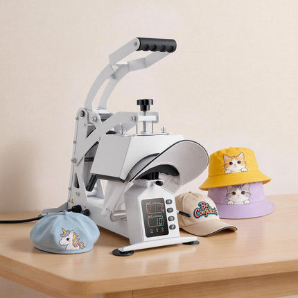 Hat Heat Press Machine – 4 Platens, Cap Stretcher, LED Control
