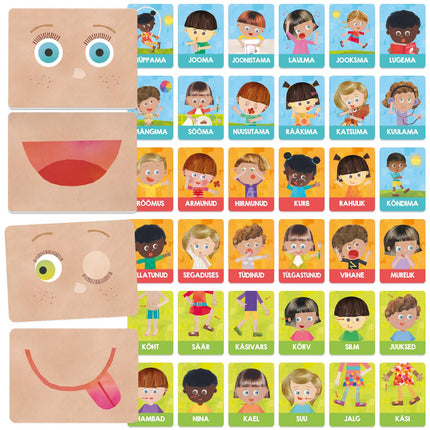 Montessori emociju un darbību kartītes (igauņu valodā)