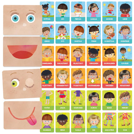 Montessori emociju un darbību kartītes (somu valodā)