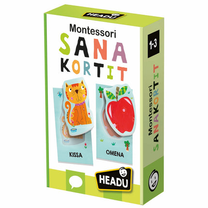 Headu Montessori mazuļu kartītes (somu valodā)