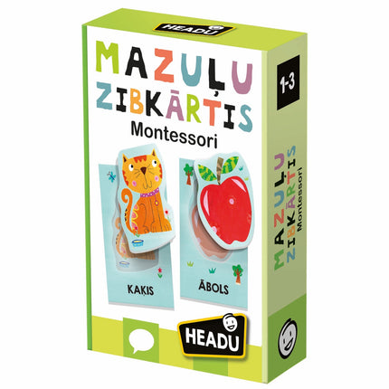 Headu Montessori mazuļu kartītes (latviešu valodā)