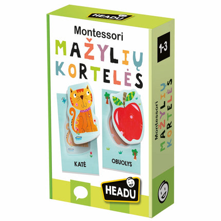 Headu Montessori mazuļu kartītes (lietuviešu valodā)