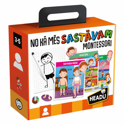Headu Montessori izglītojošā spēle "Kā mēs tiekam radīti" (latviešu valodā)