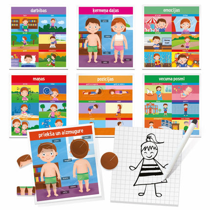 Headu Montessori izglītojošā spēle "Kā mēs tiekam radīti" (latviešu valodā)