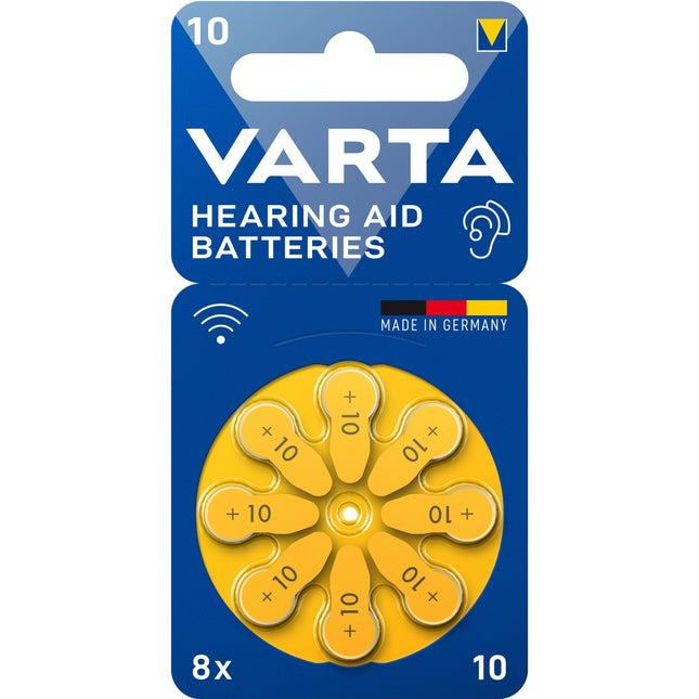Hearing aid battery 10 / A10 / PR70 8-pack