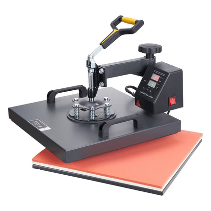 Heat Press Machine 15x15, 2-in-1 Clamshell with Cap Pad