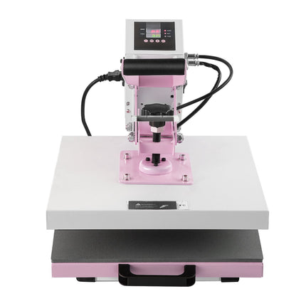 Heat Press Machine 15x15 in, Slide-Out, Pink, for T-Shirts