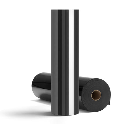 Heat Transfer Vinyl Roll, Glossy Black, 12 in x 70 ft