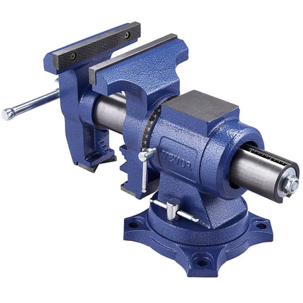 Heavy Duty Bench Vise, 6.5 in Jaws, 360° Swivel Base, Anvil