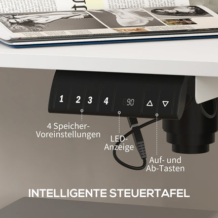 Electric height-adjustable desk with memory and anti-collision
