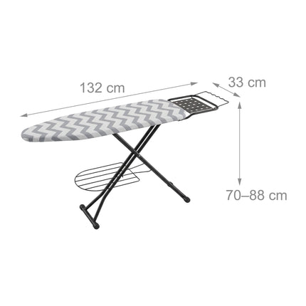 Gludināmais dēlis ar regulējamu augstumu un gludekļa paliktni, 110x33 cm