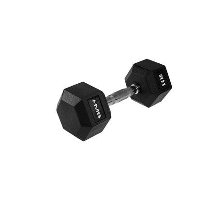 Sešstūra hantele 14 kg - izturīga, neslīdoša satvēriena
