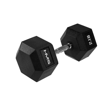 Sešstūra hantele 37,5 kg - izturīga, ergonomiska dizaina