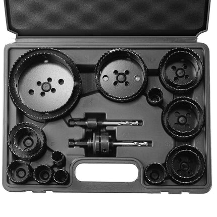 Hole Saw Kit, 18-Piece M42 Bi-Metal Set With Case