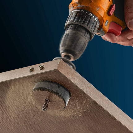 Hole Saw Kit, 18-Piece M42 Bi-Metal Set With Case