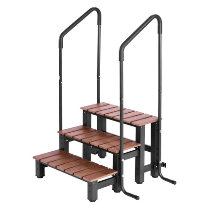 Hot Tub Step With Handrail, 3-Step, 550 lb Capacity