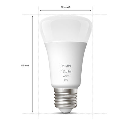 Hue White E27 A60 800lm 4-pack