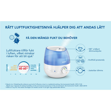 Humidifier Mini Cool Mist Ultrasonic VUL525