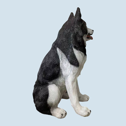 Haskija dārza suņa statuja, polimērsveķi, 86 cm