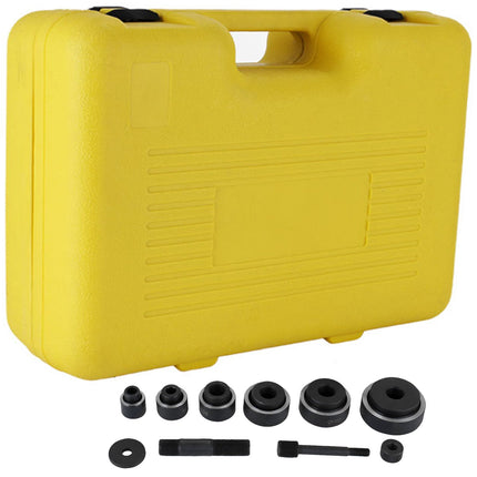 Hydraulic Knockout Punch Kit, 10 Ton, 6 Dies 22–60 mm