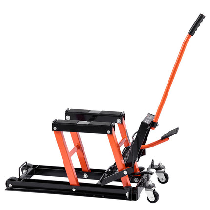 Hydraulic Motorcycle Lift Jack Stand, 1500 lb, Casters