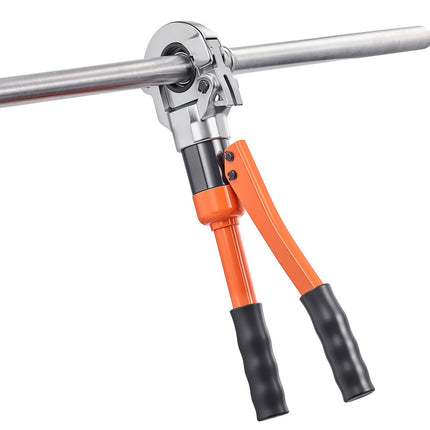 Hydraulic Pipe Crimping Tool, 5 Jaws V12-V28, Case