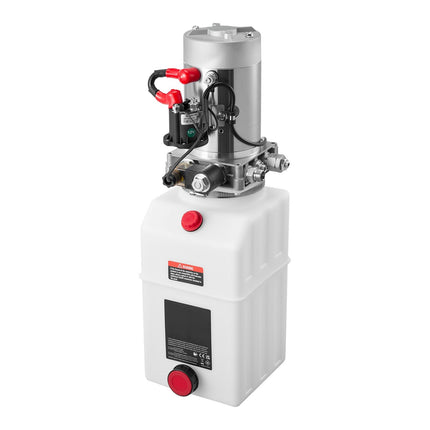 Hydraulic Power Unit Pump, 12V DC, Single-Acting, 7 Quart