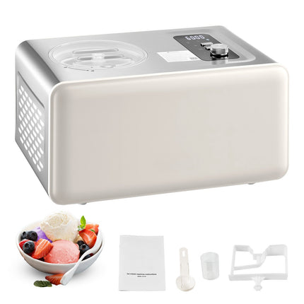 Ice Cream Maker With Built-In Compressor, 2 Qt, 3 Modes