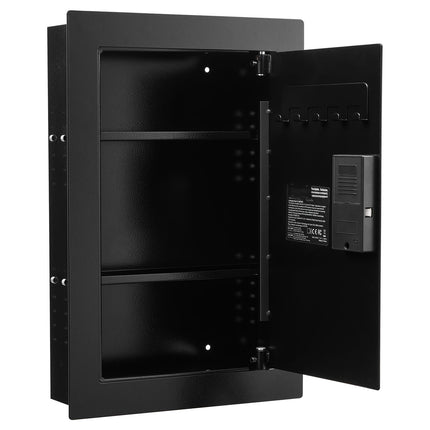 In-Wall Safe, 22-Inch, Fingerprint Keypad, 3-Tier