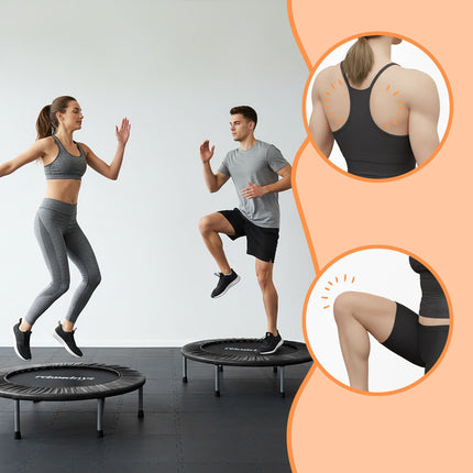 Iekštelpu mini batuts Ø95 cm - salokāms, neslīdošas kājas