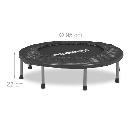 Iekštelpu mini batuts Ø95 cm - salokāms, neslīdošas kājas