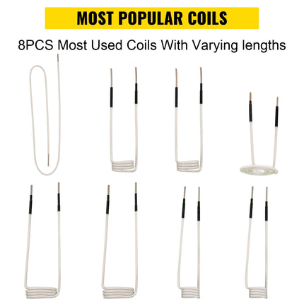 Induction Heater Coil Kit, 8-Piece Flexible Rust Remover
