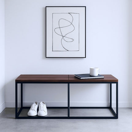 Industriāls ēdamistabas sols, 120 cm, 2 sēdvietas