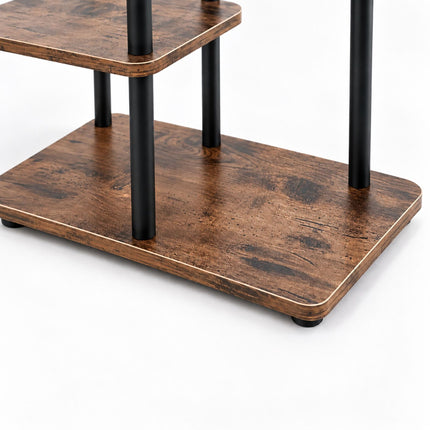 Industrial Plant Stand with 6 Shelves, Metal and MDF, 107 x 48 x 24 cm