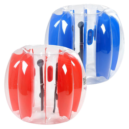 Inflatable Bumper Balls 2-Pack, 4 Ft PVC, Red Blue