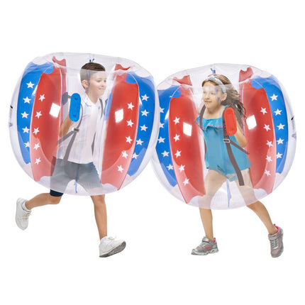 Inflatable Bumper Balls 2-Pack, 4 Ft PVC Zorb Balls