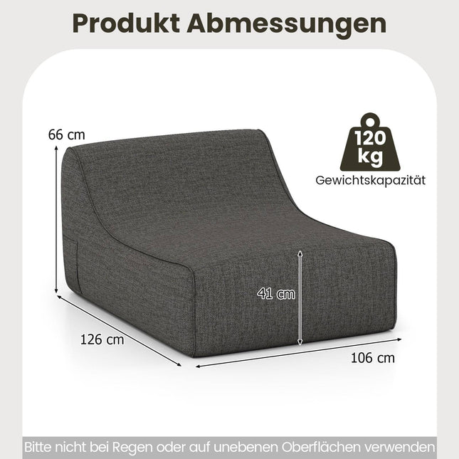 Piepūšams ergonomisks atpūtas krēsls ar noņemamu pārvalku