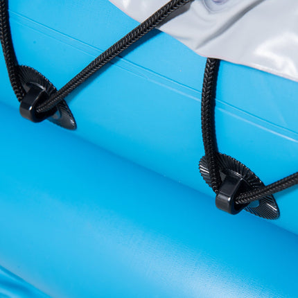 Piepūšamās kajaki divvietīgai laivai, kanoe ar gaisa kameru, unisex, PVC, tērauds, zili pelēki