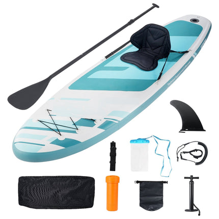 Inflatable Stand Up Paddle Board 10 ft, Kayak Seat Kit