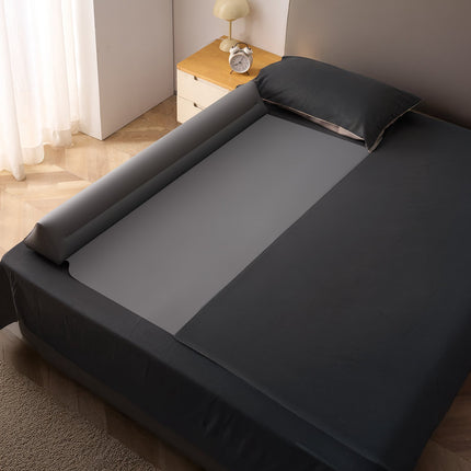 Inflatable Toddler Bed Bumper, 52-Inch Non-Slip Flap, 2-Pack