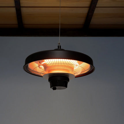 Infrasarkanais griestu terases sildītājs 2000 W, tālvadības pults, IP65
