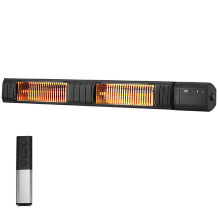 Infrared Heater 3000W, Wall-Mount, IP65, Remote