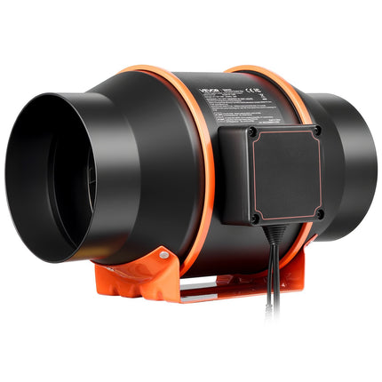 Inline Duct Fan 6in 402 CFM, EC Motor, App Control