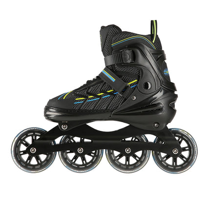 Inline Skates, Black-Lime, Size L (39-42)